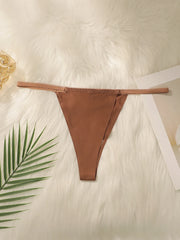 Women's sexy solid color plus size Thong