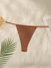 Women's sexy solid color plus size Thong