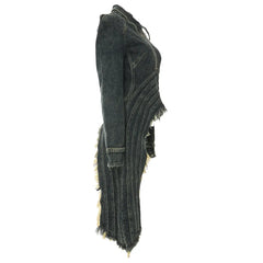 Lrregularly Cut Denim Jacket