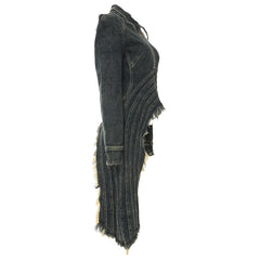 Lrregularly Cut Denim Jacket