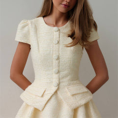 Chanel-Style Floral Bud Suit