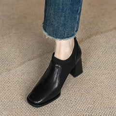 Knitted British Style Leather Shoes