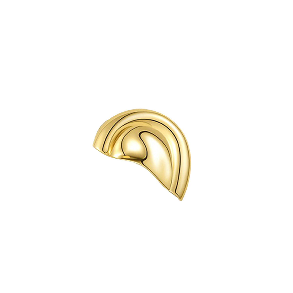 Ear Shaped Clip On Earring - Left