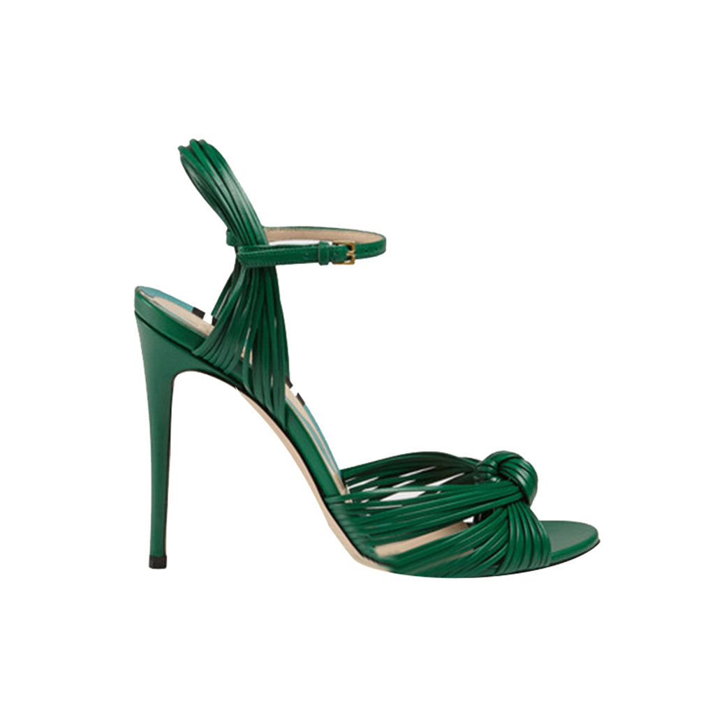 Knotted Stiletto High Heel Sandals
