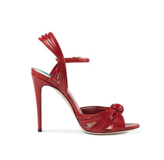 Knotted Stiletto High Heel Sandals