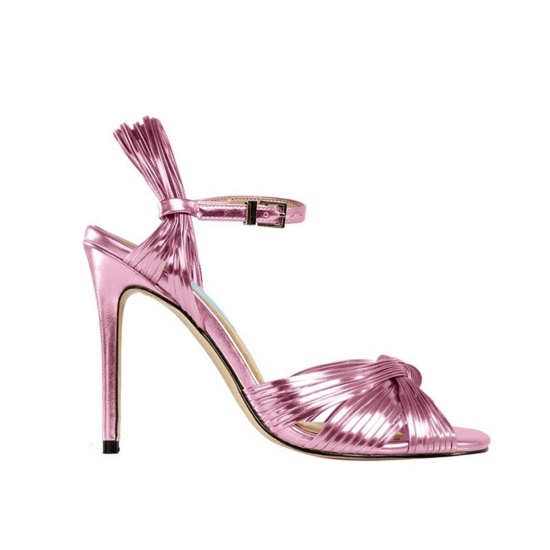 Knotted Stiletto High Heel Sandals