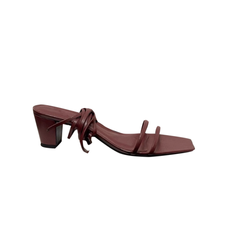 Lace Up Block Heel Sandals