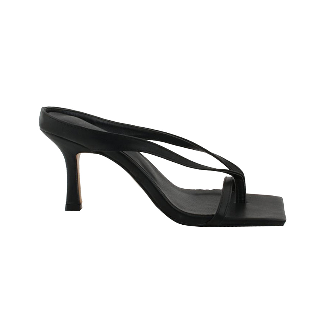 Leather Flip Flop Mules Sandals - 6.5cm