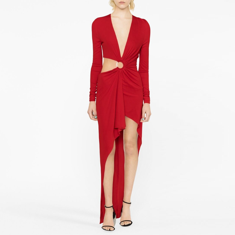 Cut Out Evening Dress Gown