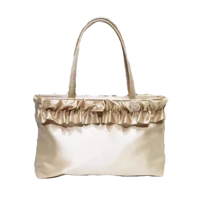 Ruffled Tote Bag