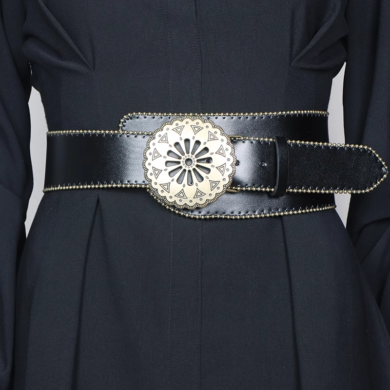 Metal Embellished Girdle Belt