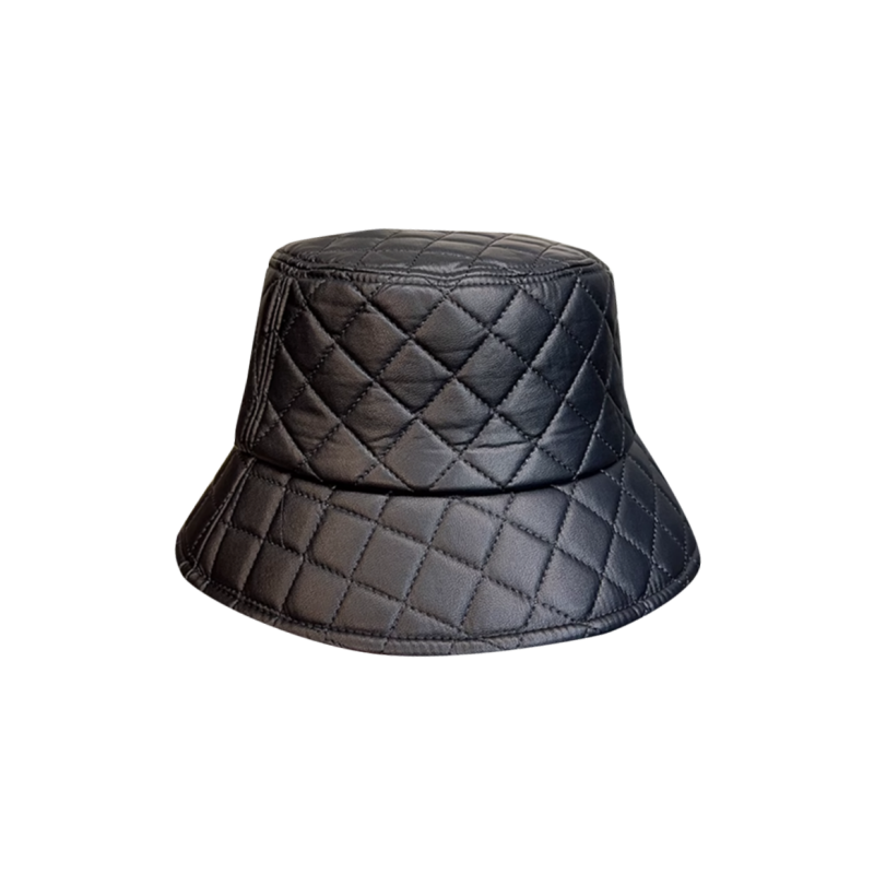 Quilted Leather Hat