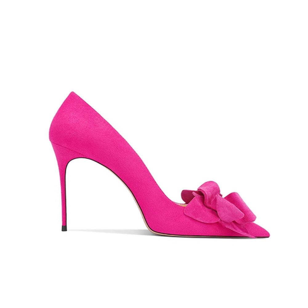 Flower Embellished Mid Heel Pumps - 6cm