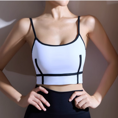 Yoga Pilates Bi-Color Fitted Sports Bra