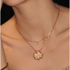 Diamante Double Layers Necklace
