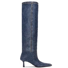 Kitten Heel Knee High Boots