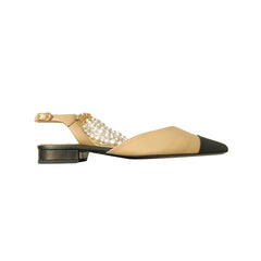 Ankle Pearl Flat Sandals