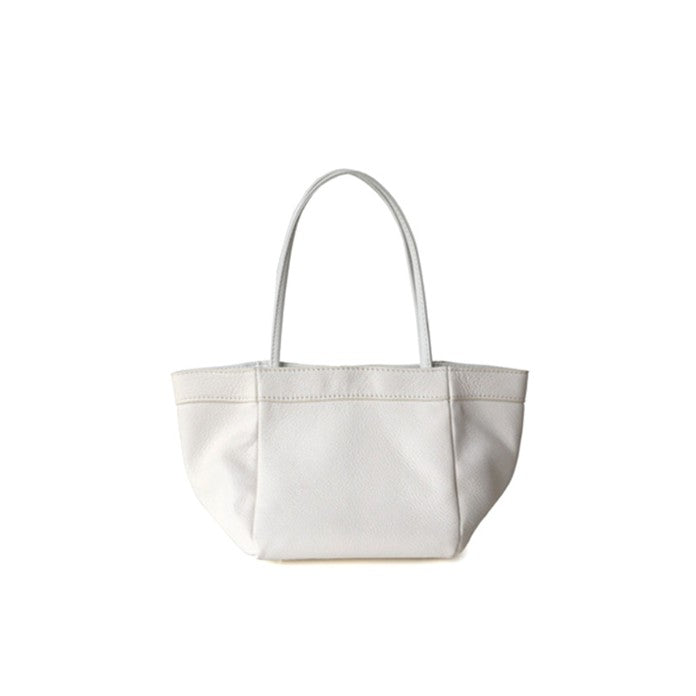 Leather Trapeze Tote Bag