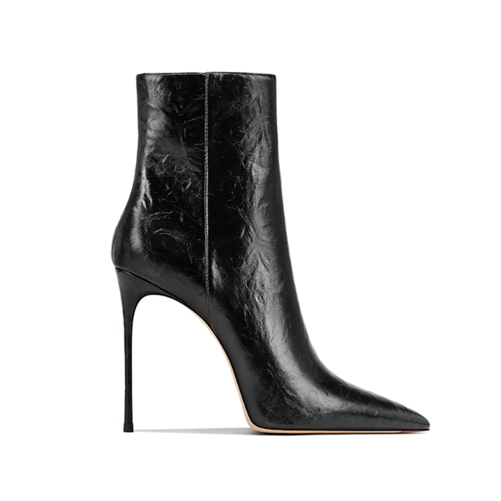 Stiletto High Heel Ankle Boots - 10cm