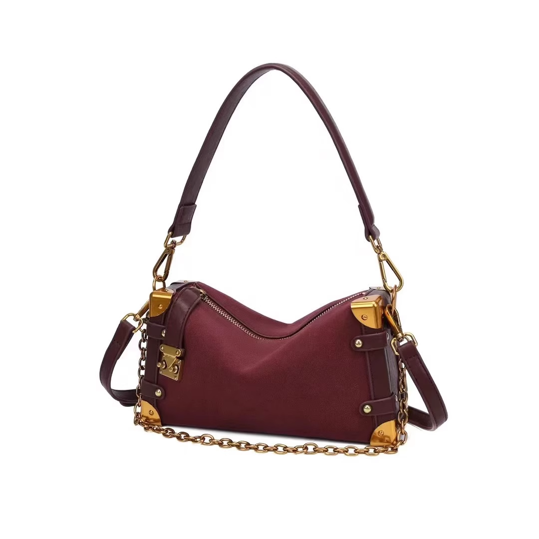 Metal-Plated Cross Body Bag