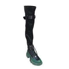 Lace Up Over The Knee Boots