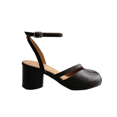 Spilt Toe Block Heel Sandals