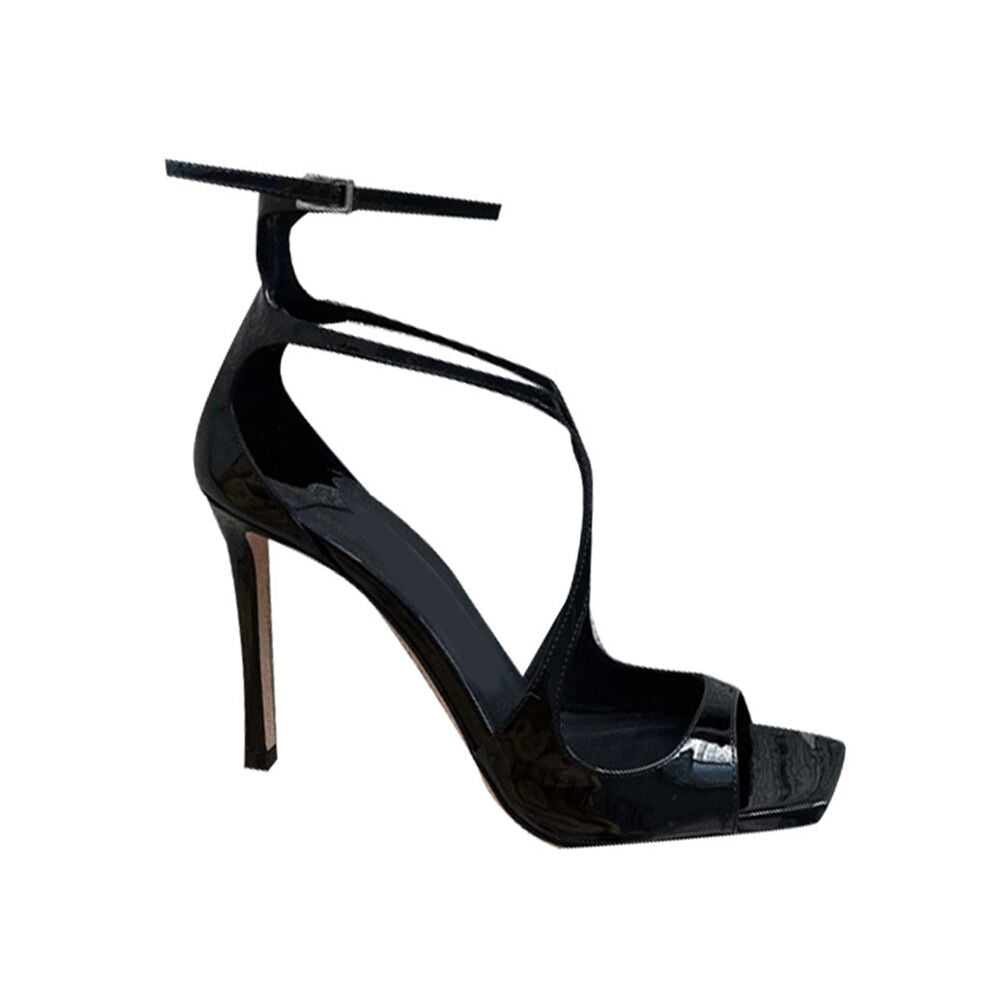 Stiletto Heel Ankle Strap Mid Heel Sandals - 7cm
