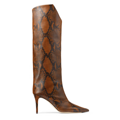 Printed Knee High Boots