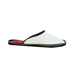Zip Embellished Slippers Slides