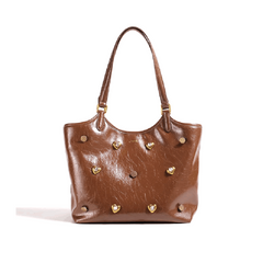 Diamante Heart Oversized Tote Bag
