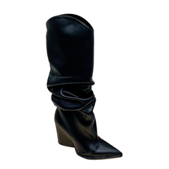 Fold Knee High Boots