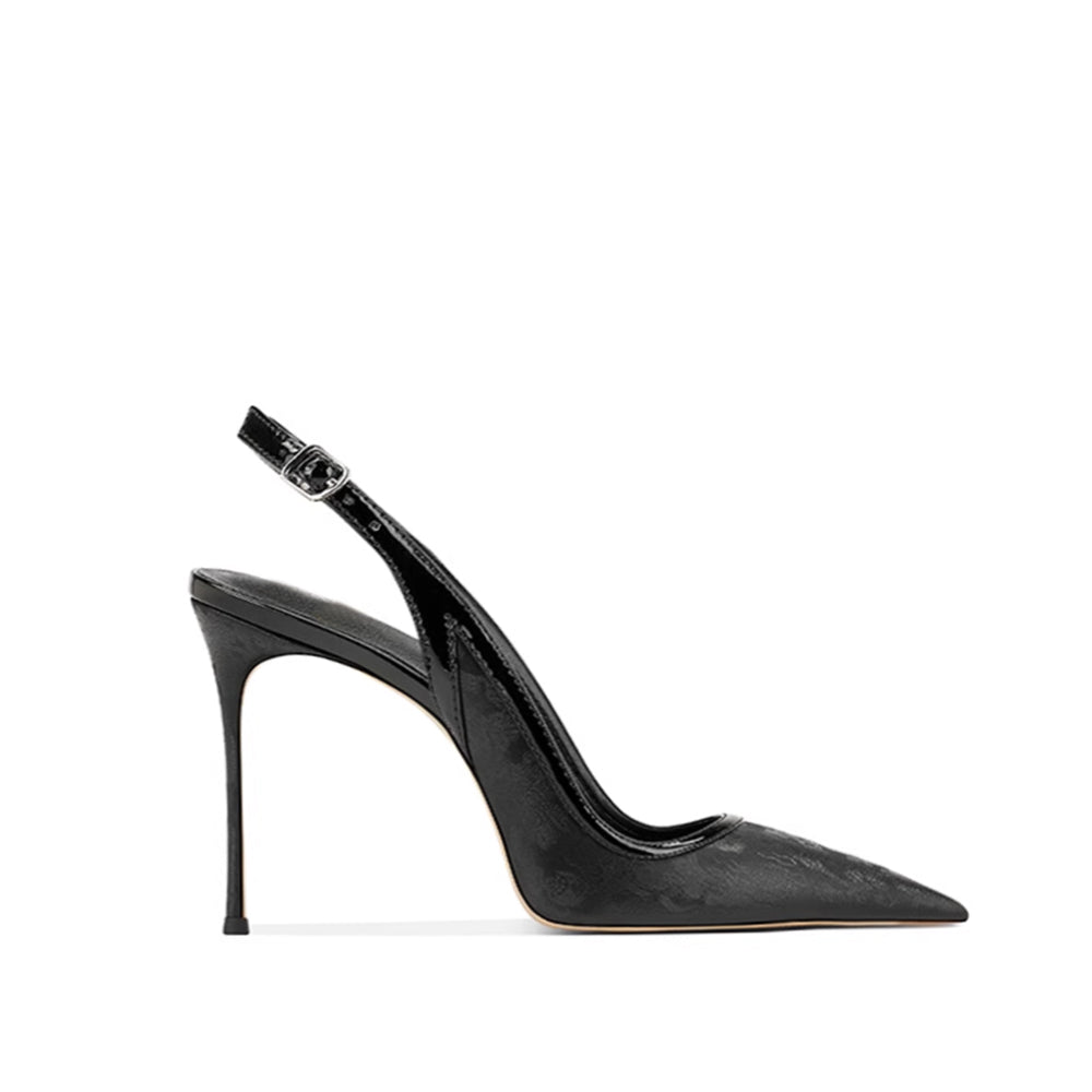 Slingback Mid Heel Sandals - 6cm