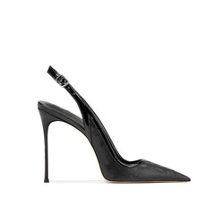 Slingback Mid Heel Sandals - 8cm