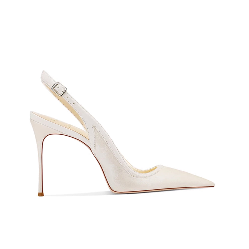 Slingback Mid Heel Sandals - 6cm