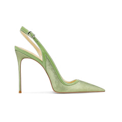 Slingback Mid Heel Sandals - 8cm