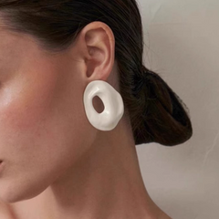Cut Out Earrings - Pair