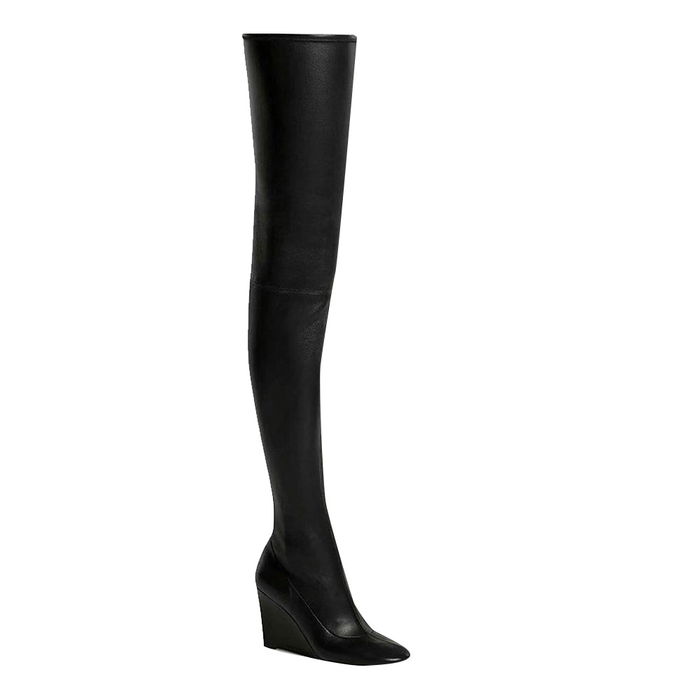 Wedged Heel Over The Knee Boots