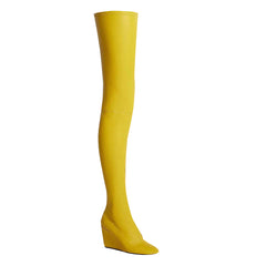 Wedged Heel Over The Knee Boots
