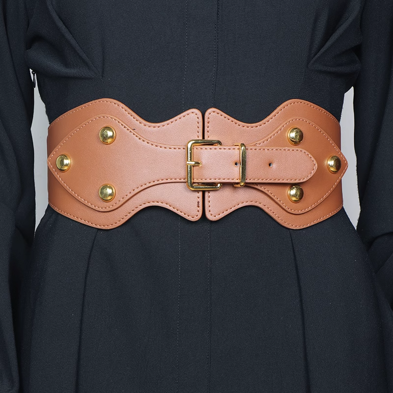 Studded Buckled Girdle Belt