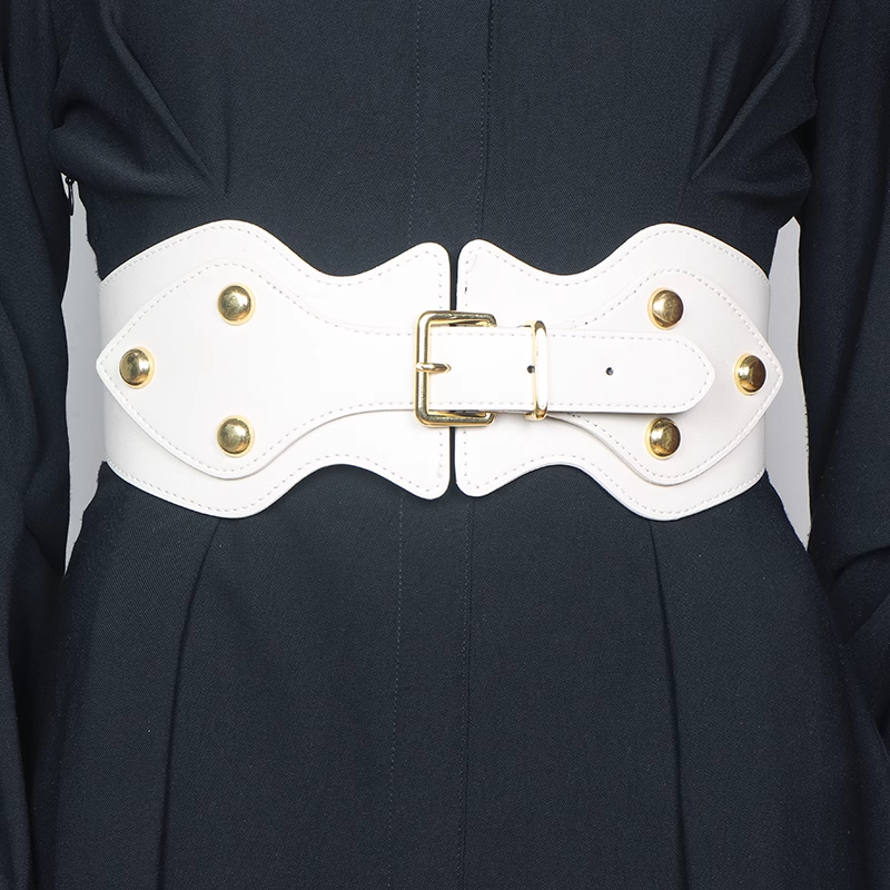 Studded Buckled Girdle Belt