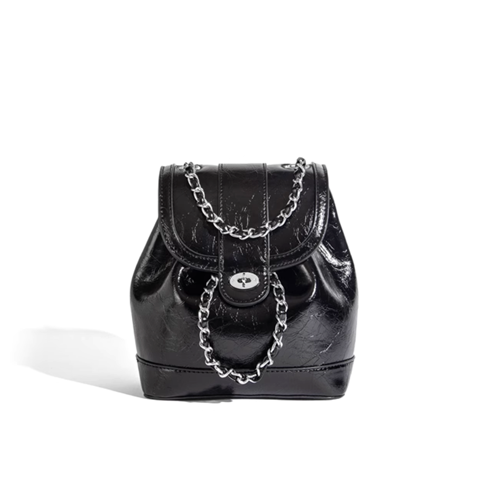 Metal Lock Backpack Bag