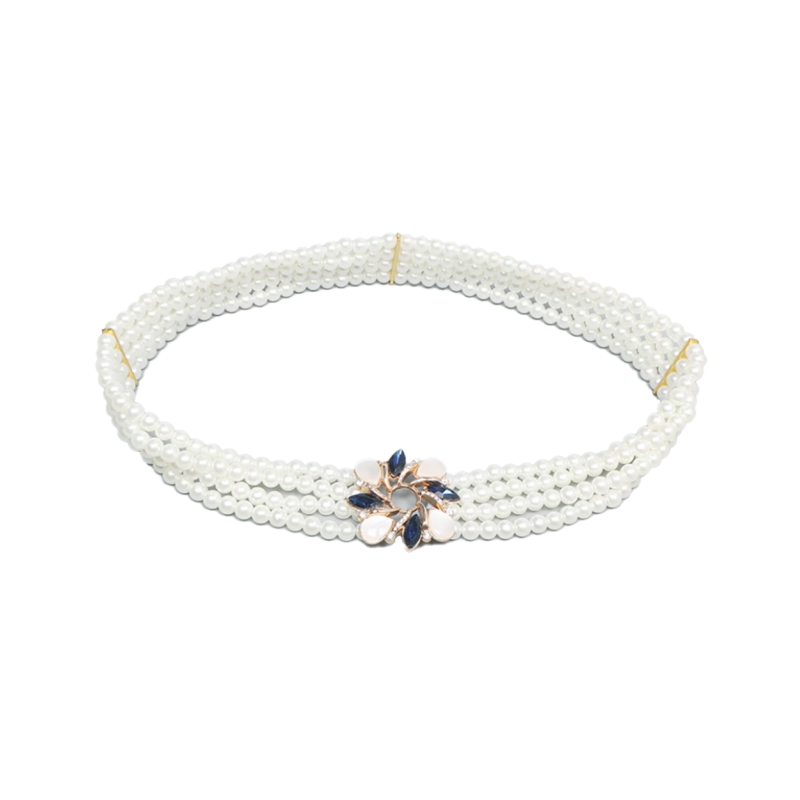 Pearl Diamante Girdle Belt