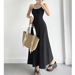 Bi-Color Maxi Dress
