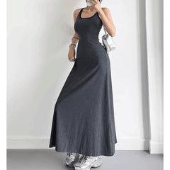 Bi-Color Maxi Dress