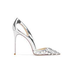 Sequinned Cut Out High Heel Pumps - 10cm