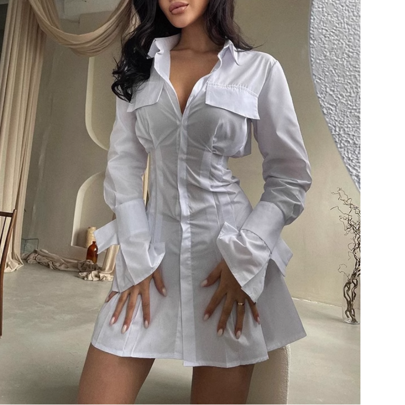 Long Sleeves Shirt Dress