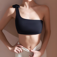 Yoga Pilates Flower Embellished Fitted Sports Bra