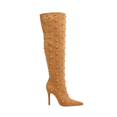 Studded High Heel Over The Knee Boots