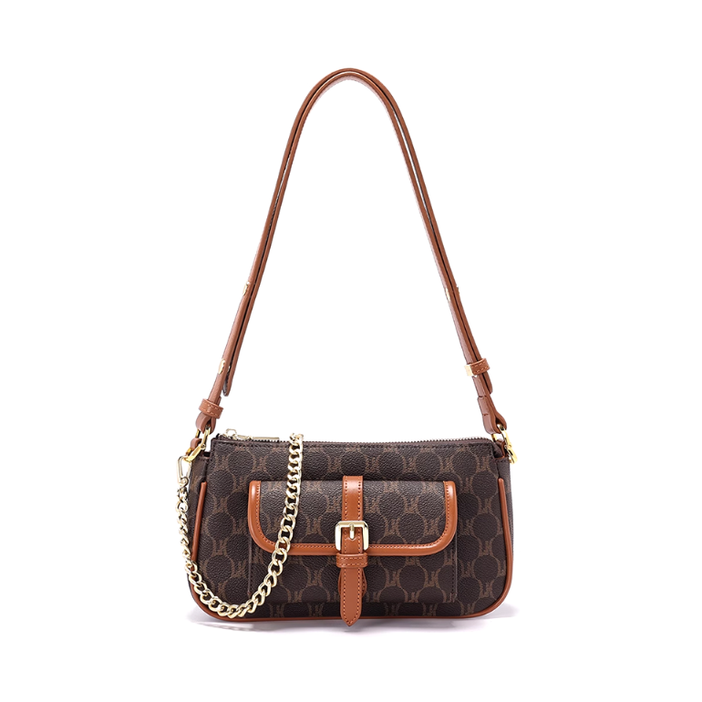 Printed Buckled Cross Body Bag