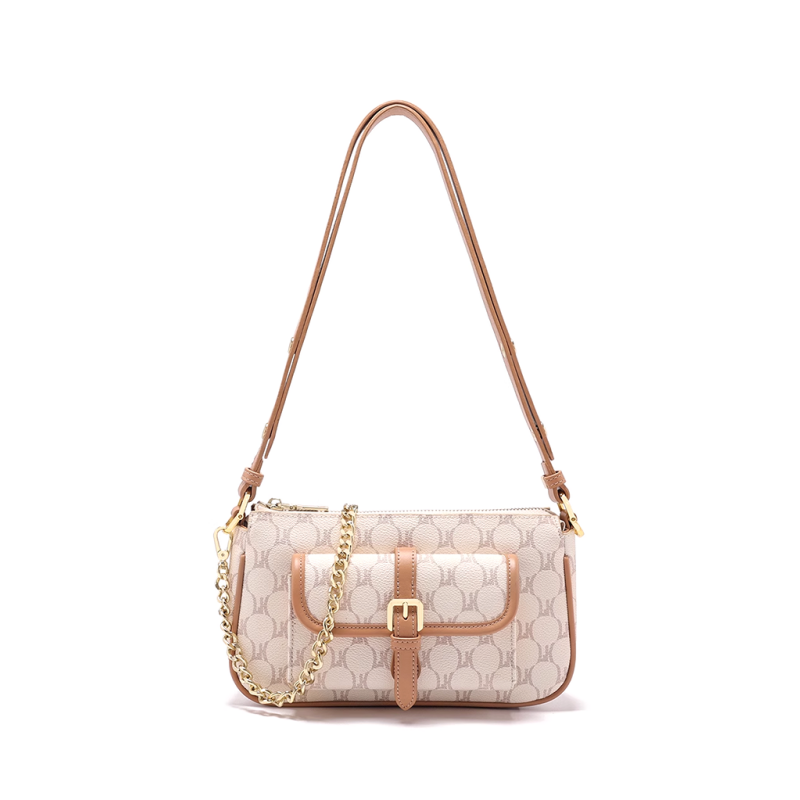 Printed Buckled Cross Body Bag